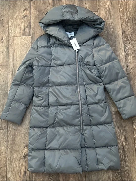 Jason Wu Puffer Hooded Side Zipping Coat Women’s Size XS Grey New - Picture 1 of 9